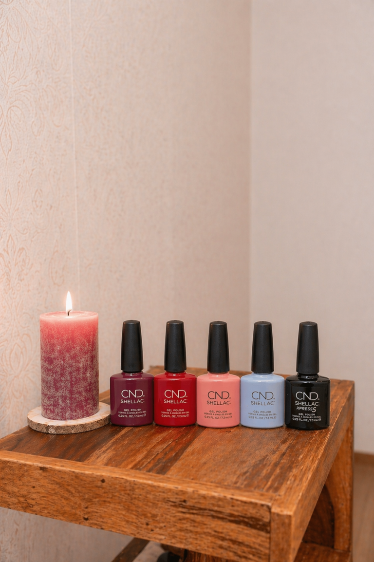 CND Shellac Gel Polish Farbauswahl für Maniküre und Pediküre bei Wohlfühlzeit Stuttgart
